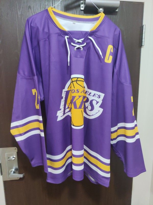 Los Angeles Lakers Hockey Jerseys Adult XL