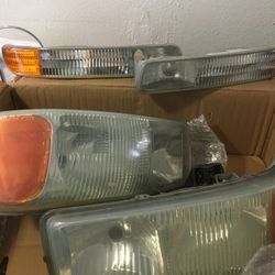 05 GMC Sierra headlights