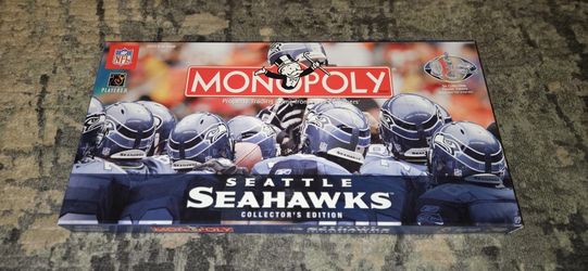 Seattle Seahawks Monopoly Collectors Edtn 2005 All Game Contents Factory Sealed!