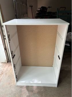 White dresser cabinet storage