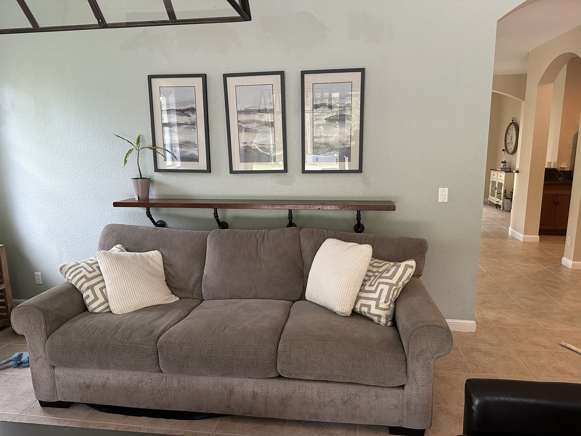 Grey Living Spaces Sofa & Loveseat