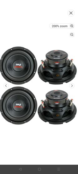 PYLE PLPW8D 8" 1600W Car Audio Subwoofers Subs Woofers Stereo DVC 4-Ohm