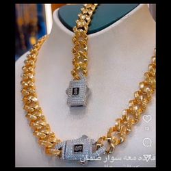 Jewellery Set Plated Gold