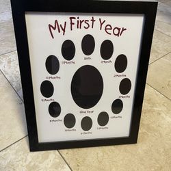 Picture frame my first year birth - one year