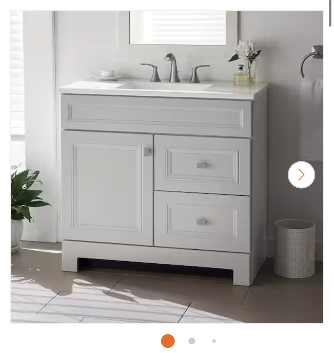 36 in vanity
