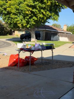 Free. Everything must go. Except tables