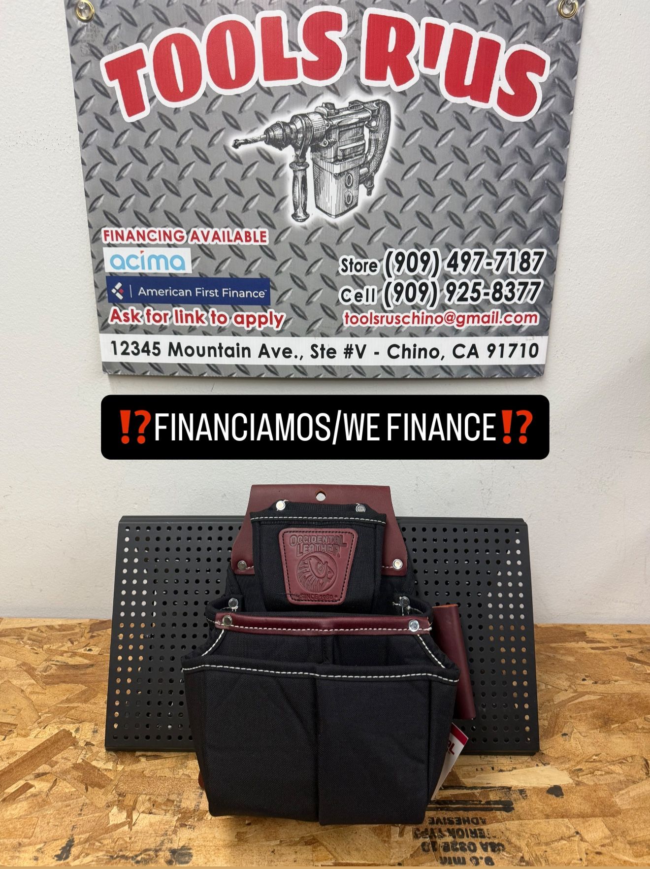 B8064 OCCIDENTAL LEATHER Oxylights Fastener Bag w/ DB**(FINANCIAMOS/WE FINANCE)**