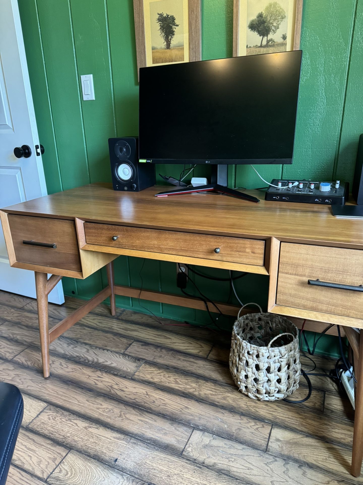 Desk West Elm Mid Century Like New
