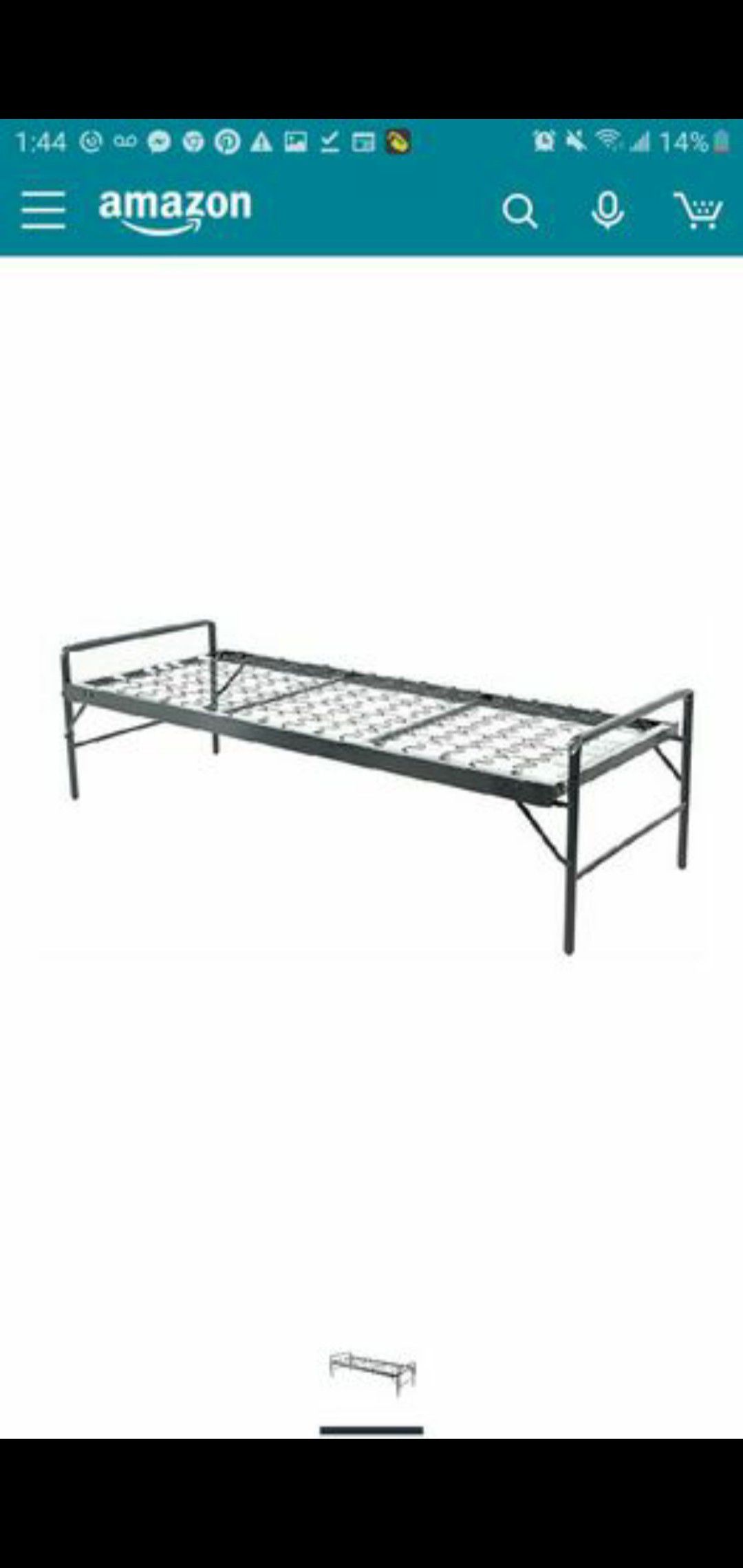 metal bed frame collapsible