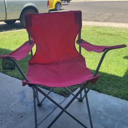 Foldable Pink Chair