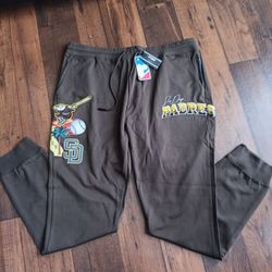 Size 3XL San Diego Padres Pro Standard Men's Maxima Padres Patch Brown Joggers