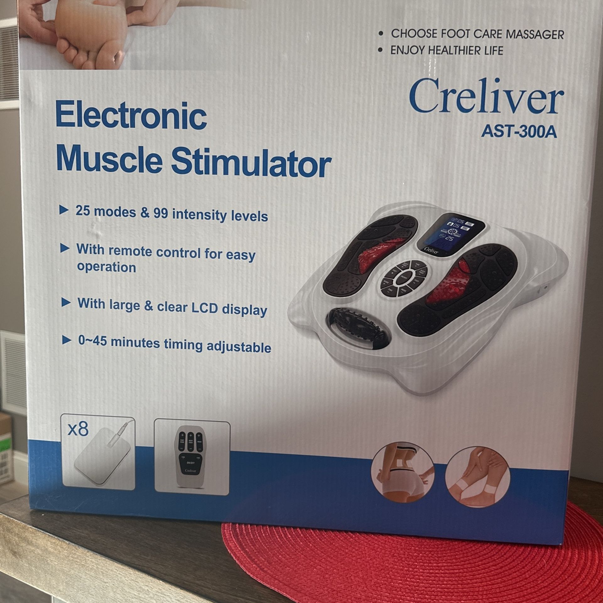 Crepiver Brand New Electronic Muscle Stimulator
