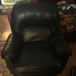 Black Leather Recliner Chair
