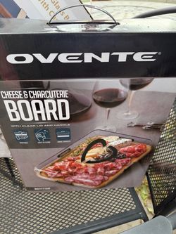 Ovente Cheese & Charcuterie Board with Lid