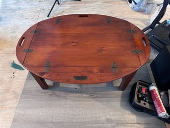 Cherry Wood Butlers Coffee Table