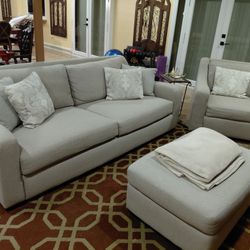 Sofa, Chairs And Ottoman For Sale