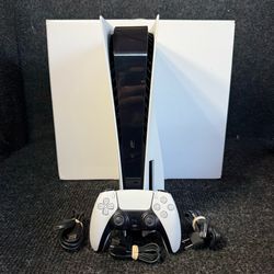 Sony Ps5 Disc 1TB Console with Controller, Cables & Box