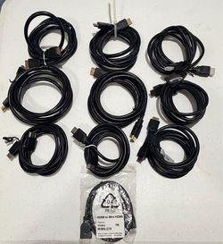 Lot of 10 HDMI Cables