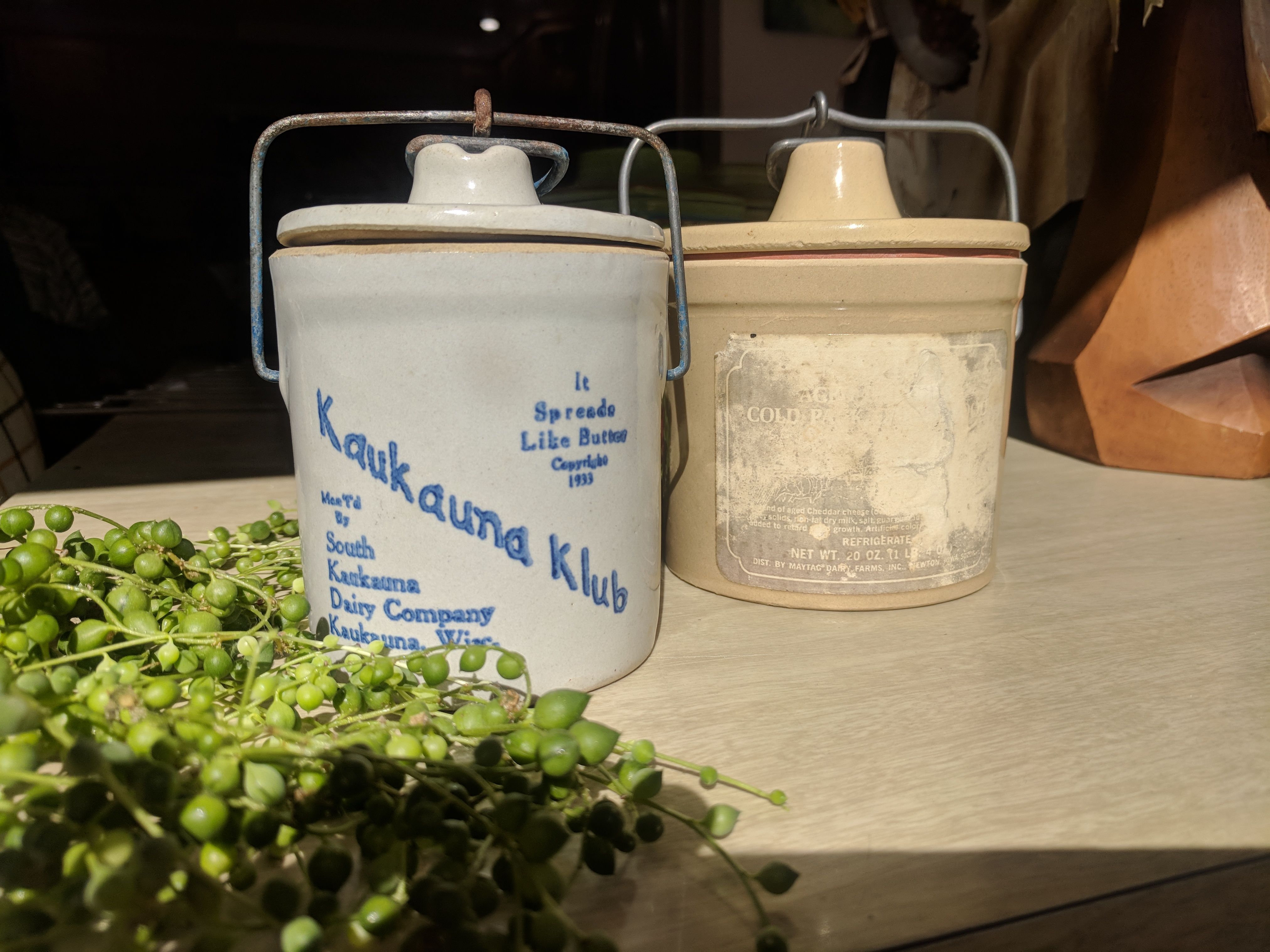Vintage Cheese Crocks