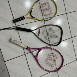 3 Tennis Rackets