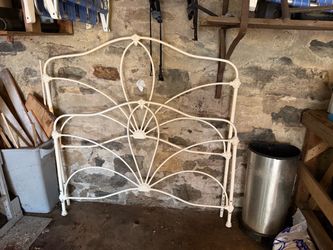 Full size headboard & footboard wrought iron