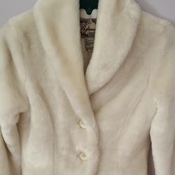 White Faux Fur Jacket
