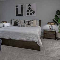 Platform Bed Set With Adjustable Bed Frame