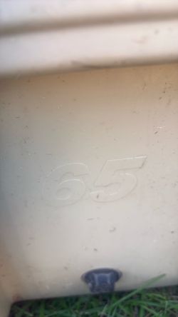 65 Quart White YETI Plastic Cooler