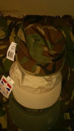 3 Military caps size small New