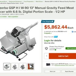 Bizerba Gsp Fully Automatic Meat And Cheese Slicer