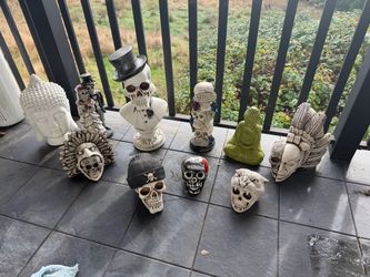 Collection of Buddha Figures & Skulls for Sale