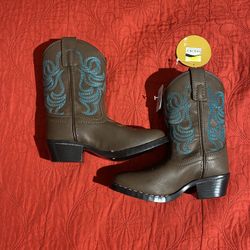 Smoky Mountain Boots Monterey Western Cowboy Boots with turquoise accent stitching Size 11