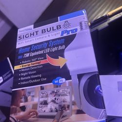 SIGHT BULBO WiFi Smart Camera & Light Pro – Home Security + 75W LED
