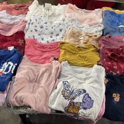 Bundle Of Girls Shirts Size 7/8, 