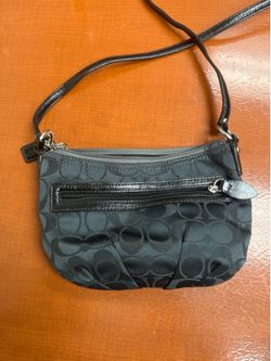 Coach Black Signature Crossbody (C pattern):