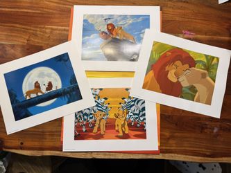Disney Lion King Collectible Lithograph Prints