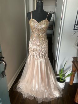 Champagne formal dress