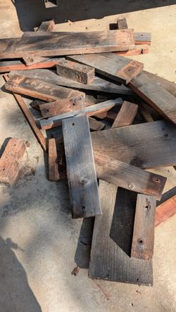 Construction scrap, firewood
