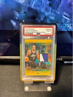 Kawhi Leonard Gold Origins Game Used Patch /10 PSA