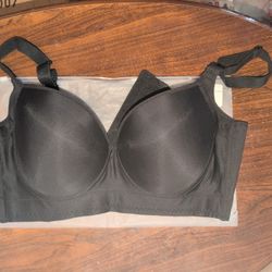42F Back Smoothing Wide Band Bra Black
