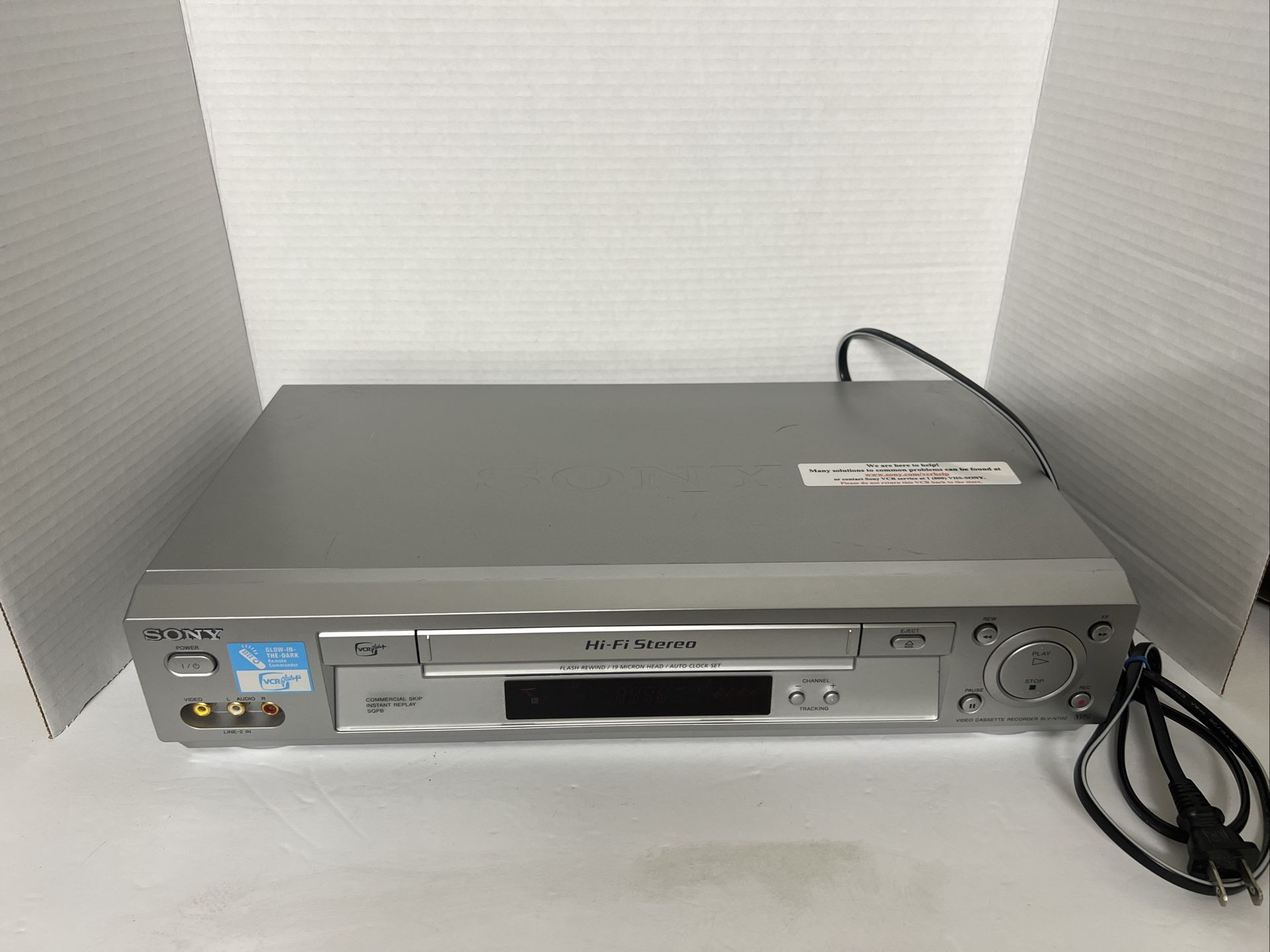 Sony SLV-N700 Hi-Fi VHS VCR Video Cassette Recorder Player NO REMOTE Tested