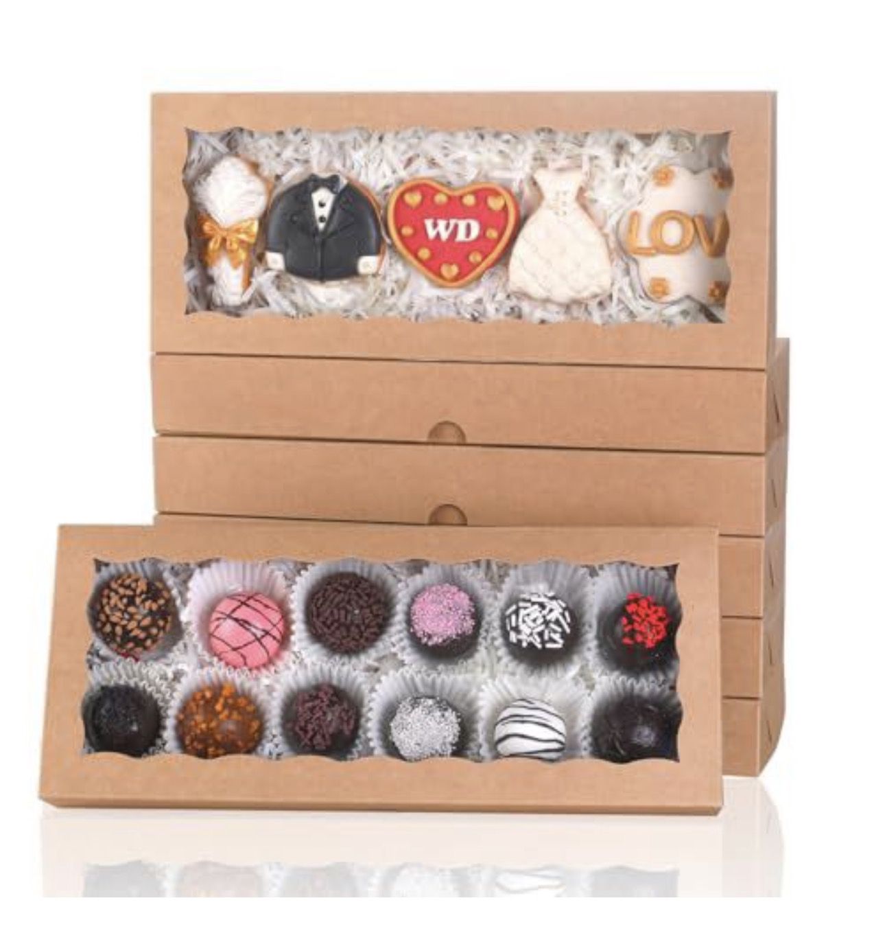Brown Cookies Boxes with Window
