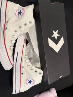 White  high top Converse
