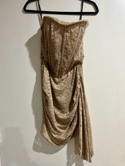 BooHoo Nude Lace Dress NWT