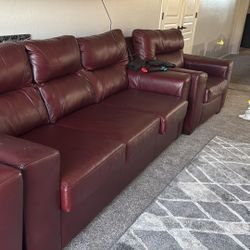 Leather Sofa 
