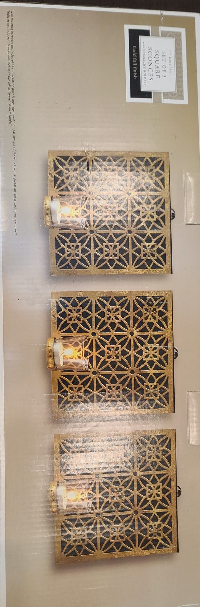 Wall Decor With Candle Holders