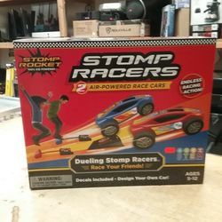Stomp Rocket Original Stomp Racers Dueling Car Launcher for Kids - 2 Race Cars, 2 Launch Pads - Perfect Toy and Gift for Boys or Girls Age 5+ ........