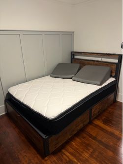 Bed with bed frame