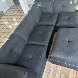 Couch w/ Ottoman (Moving Need Gone ASAP) 