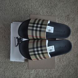 Burberry Mens/Womens Slides Size Europe 40, M7.5us, W9us